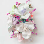 Stefan Gross, T - 'Flower Bonanza' red, lilac on mint