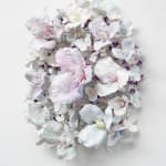 Stefan Gross, T - 'Flower Bonanza' red, lilac on mint