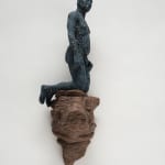 Adrian Arleo Ceramic Sculpture art titled Outcropping Figure #3: Celestial Body made with clay, glaze, gold luster, mixed media available for sale at Radius Gallery