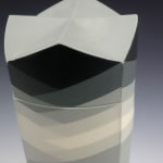 Peter Pincus ceramic Lidded Jar. Black, white and grey available for sale