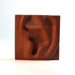 Richard Notkin Ceramic Tile art titled Ear #3 made with terracotta available for sale at Radius Gallery