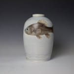 Julia Galloway Endangered Species Urn: art titled Pirate Perch (Fish) made with ceramic available for sale at Radius Gallery