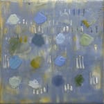 Pamela Caughey Abstract Painting art titled Dot 9 made with encaustic on panel available for sale at Radius Gallery