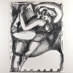 Rudy Autio Painting art titled Trapeze Artist made with ink on paper available for sale at Radius Gallery