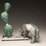 Jason Walker Ceramic Sculpture art titled Precipice made with porcelain, underglaze available for sale at Radius Gallery