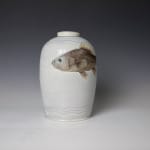 Julia Galloway Endangered Species Urn: art titled Pirate Perch (Fish) made with ceramic available for sale at Radius Gallery