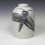 Julia Galloway Endangered Species Urn: art titled Gordian Sphinx (Moth) made with ceramic available for sale at Radius Gallery