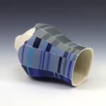 Peter Pincus blue and gray tumbler cup vase available for sale at Radius Gallery