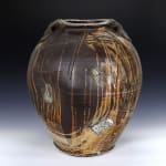 Josh DeWeese Functional Ceramic pottery pottery art titled Large Jar made with wood-fired, salt/soda stoneware available for sale at Radius Gallery