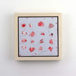 Pamela Caughey Abstract Painting art titled Dot 5 made with encaustic on panel available for sale at Radius Gallery