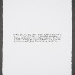 Bethany Collins, Untitled (Conviction), 2016