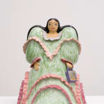 Maryam Yousif, Fashion Show Model in Ruffle Dress, 2021