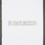 Bethany Collins, Untitled (Conviction), 2016