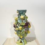 Fons van Laar, Vase Dahlia, Yellow (plateel), 2024