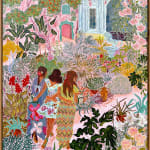 Camilla Perkins, Nasturtiums and Hollyhocks, 2024