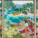 Camilla Perkins, Nasturtiums and Hollyhocks, 2024