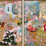 Camilla Perkins, Nasturtiums and Hollyhocks, 2024