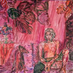 Martha Zmpounou, Red Room, 2025