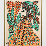BAYA, Woman with Birds, 1997
