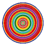 Rob and Nick Carter, AI Spectrum Circle Print, 2025