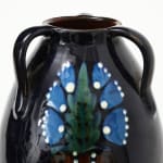 Max Laeuger, Dark Blue Ceramic Vase, Laeuger
