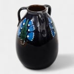 Max Laeuger, Dark Blue Ceramic Vase, Laeuger