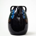 Max Laeuger, Dark Blue Ceramic Vase, Laeuger