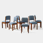 Charles Dudouyt, Set of 6 Dining Chairs