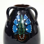 Max Laeuger, Dark Blue Ceramic Vase, Laeuger