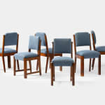 Charles Dudouyt, Set of 6 Dining Chairs