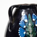 Max Laeuger, Dark Blue Ceramic Vase, Laeuger