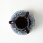 Max Laeuger, Dark Blue Ceramic Vase, Laeuger