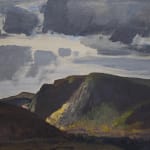 Franklin Arbuckle Near the Saguenay: Majestic mountains and ominous dark clouds.