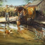 Robert Elmer Lougheed, Farm Scene near Valleyfield, Quebec, c 1960