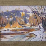 Framed "Winter on the Humber River" by Peter Clapham Sheppard