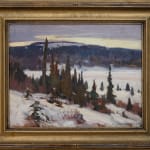 Framed John William Beatty Winter Algonquin Park painting