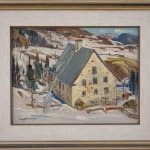 Framed Lorne Bouchard Moulin de la remi Baie St. Paul Quebec painting