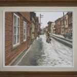 A slushy snow scene in Quebec by John Little