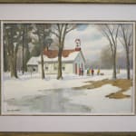 "Sunny March Day, German Mills School, circa 1970" in it's frame