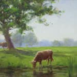 Farquhar McGillivray Knowles, Sip by the Stream, c 1900
