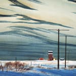 Robert Newton Hurley, Prairie Grain Elevator, c 1964