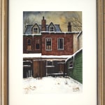 John Kasyn, Backyard in Afternoon Sun, Spruce St, 1985