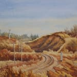 Ernest Luthi, Rail Crossing, Punnichy, SK, c 1970