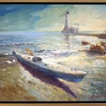 Peter Cheung, Kayak and Point Abino Lighthouse, 2024