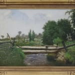 William Raphael, Bridge Over a Stream, c 1905