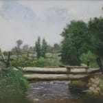 William Raphael, Bridge Over a Stream, c 1905