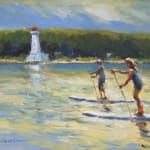 Peter Cheung, Kayak and Point Abino Lighthouse, 2024