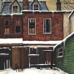 John Kasyn, Backyard in Afternoon Sun, Spruce St, 1985