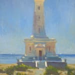 Peter Cheung, Kayak and Point Abino Lighthouse, 2024