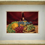 Framed Jack Beder Still Life with Grapes painting